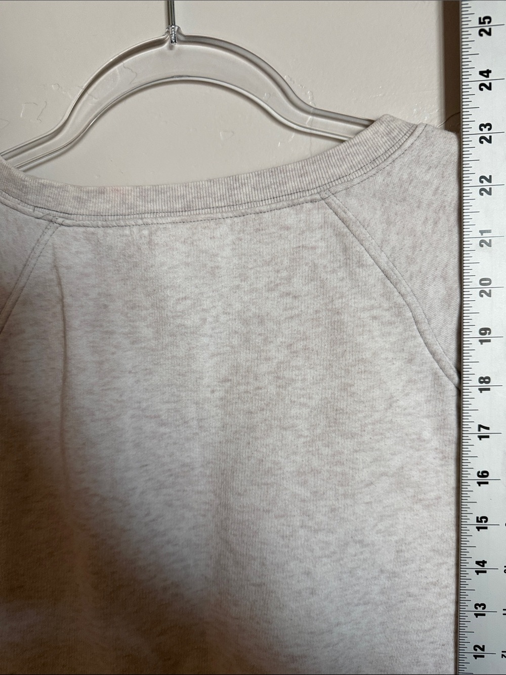 PINK Victoria's Secret Cream Lace-Front Crewneck Sweater - Picture 6 of 7